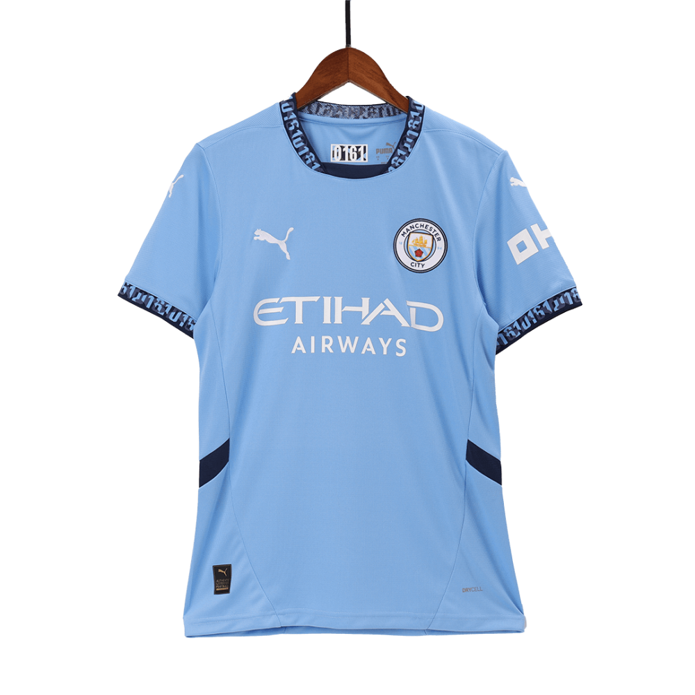 KHUSANOV #45 Manchester City Home Soccer Jersey 2024/25 KHUSANOV #45 Manchester City Home Soccer Jersey 2024/25