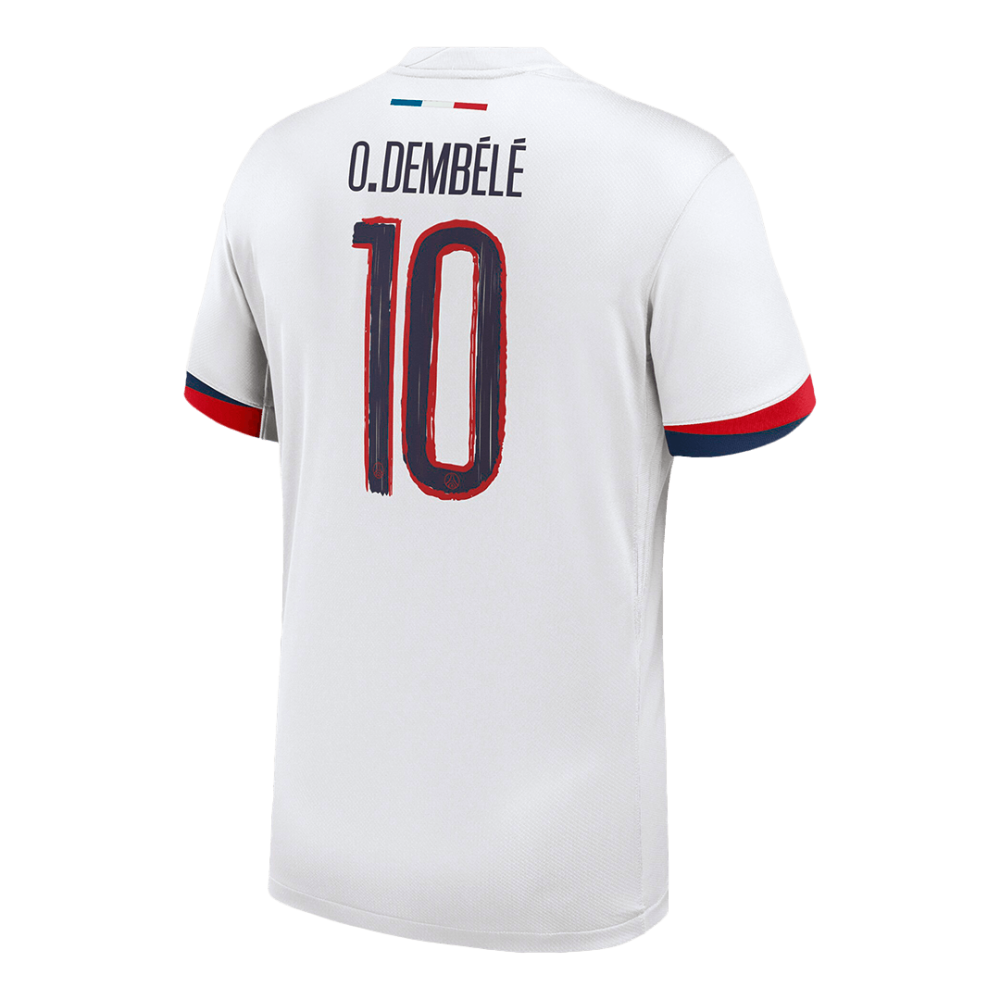 O.DEMBÉLÉ #10 PSG Away Soccer Jersey 2024/25 - UCL O.DEMBÉLÉ #10 PSG Away Soccer Jersey 2024/25 - UCL