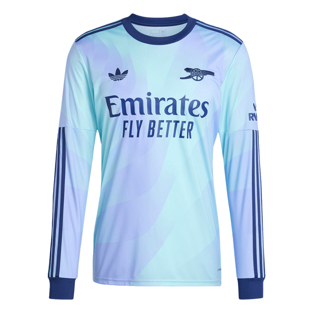 Arsenal Third Away Long Sleeve Soccer Jersey 2024/25 Arsenal Third Away Long Sleeve Soccer Jersey 2024/25