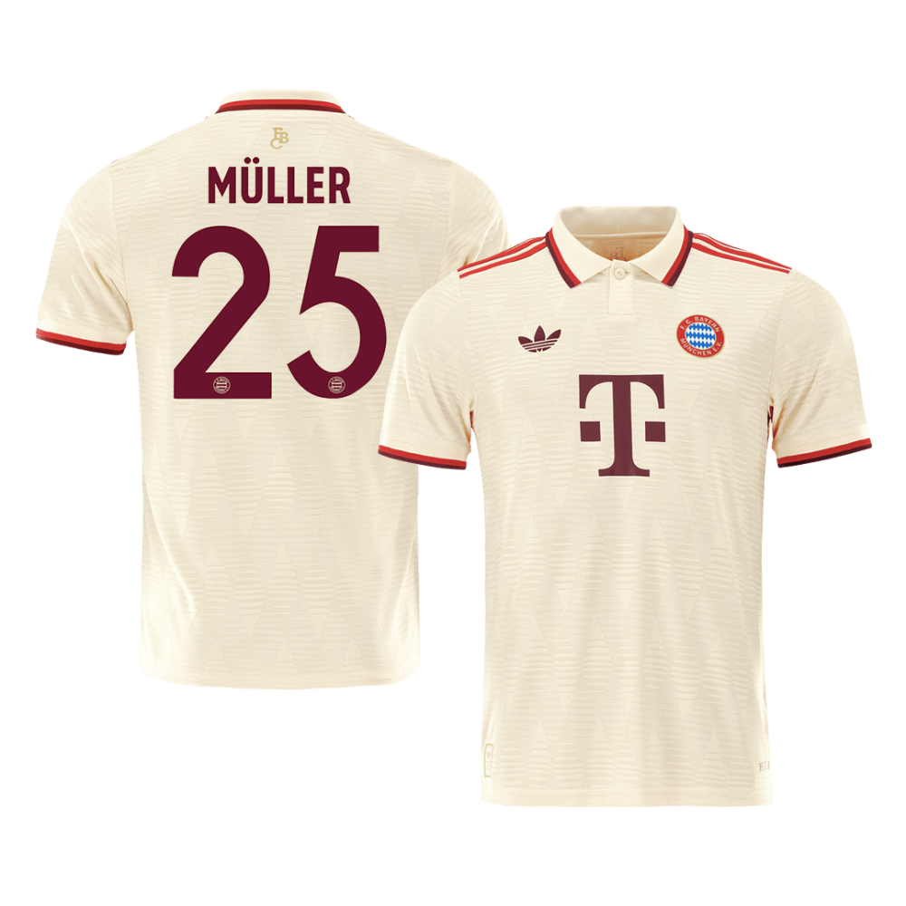 MÜLLER #25 Bayern Munich Third Away Players Version Soccer Jersey 2024/25 - UCL MÜLLER #25 Bayern Munich Third Away Players Version Soccer Jersey 2024/25 - UCL