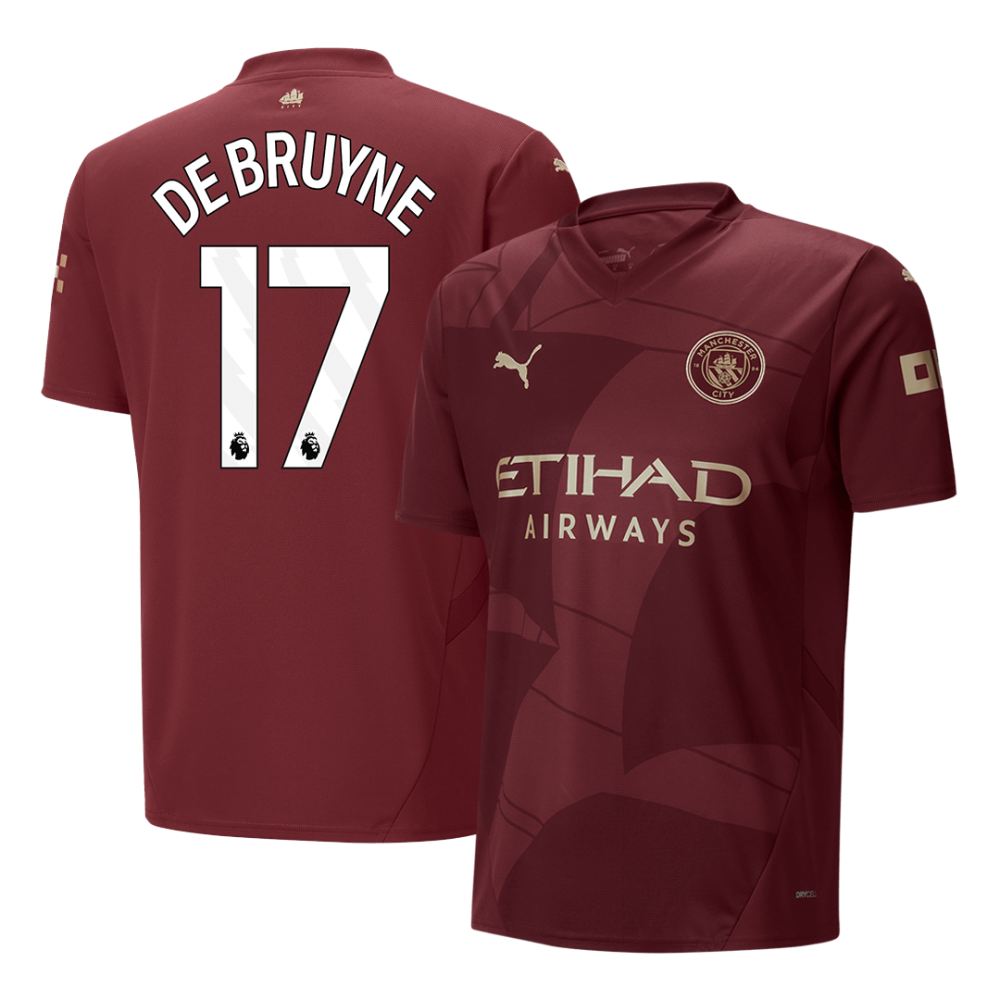 DE BRUYNE #17 Manchester City Third Away Soccer Jersey 2024/25 DE BRUYNE #17 Manchester City Third Away Soccer Jersey 2024/25