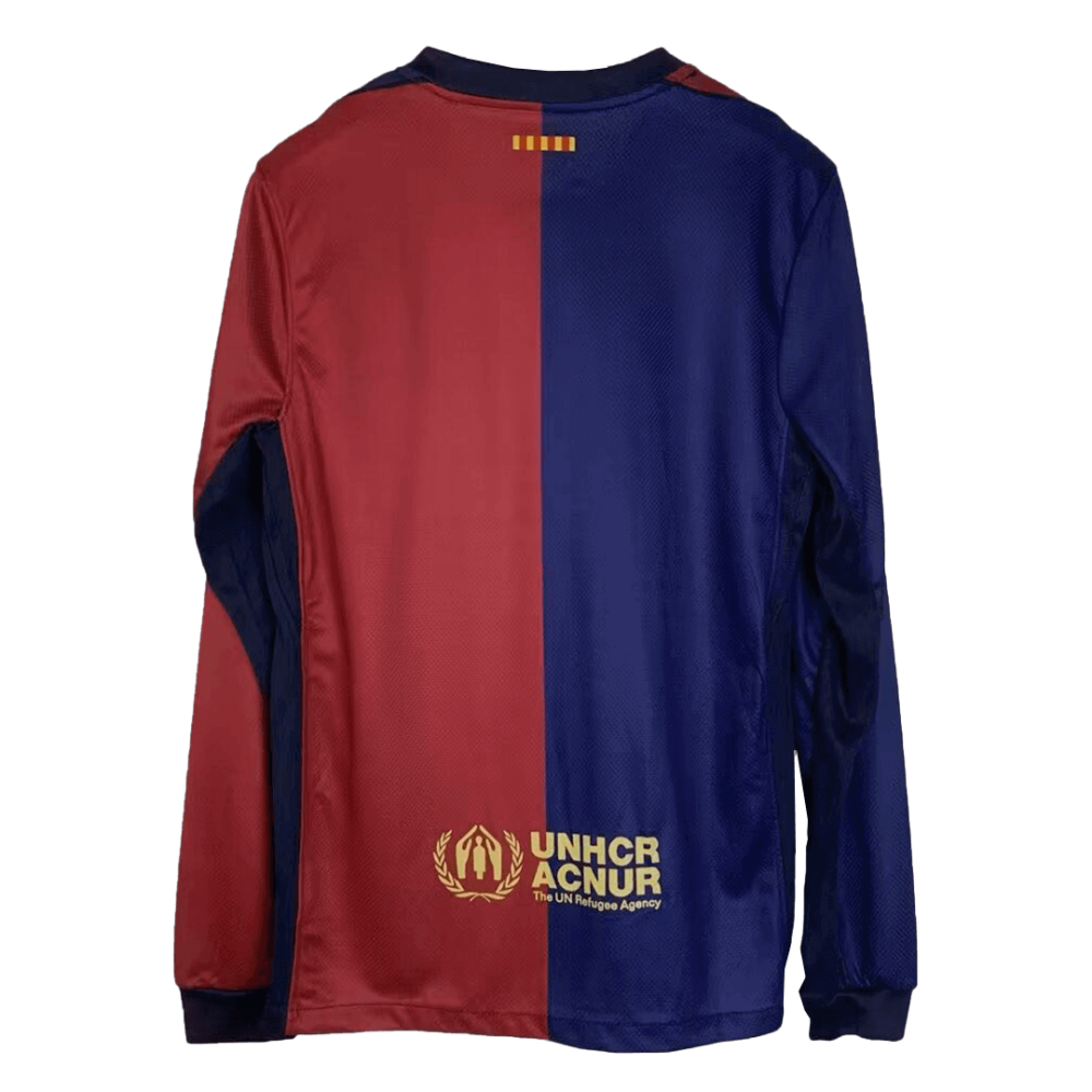 Barcelona Home Long Sleeve Soccer Jersey 2024/25 Barcelona Home Long Sleeve Soccer Jersey 2024/25