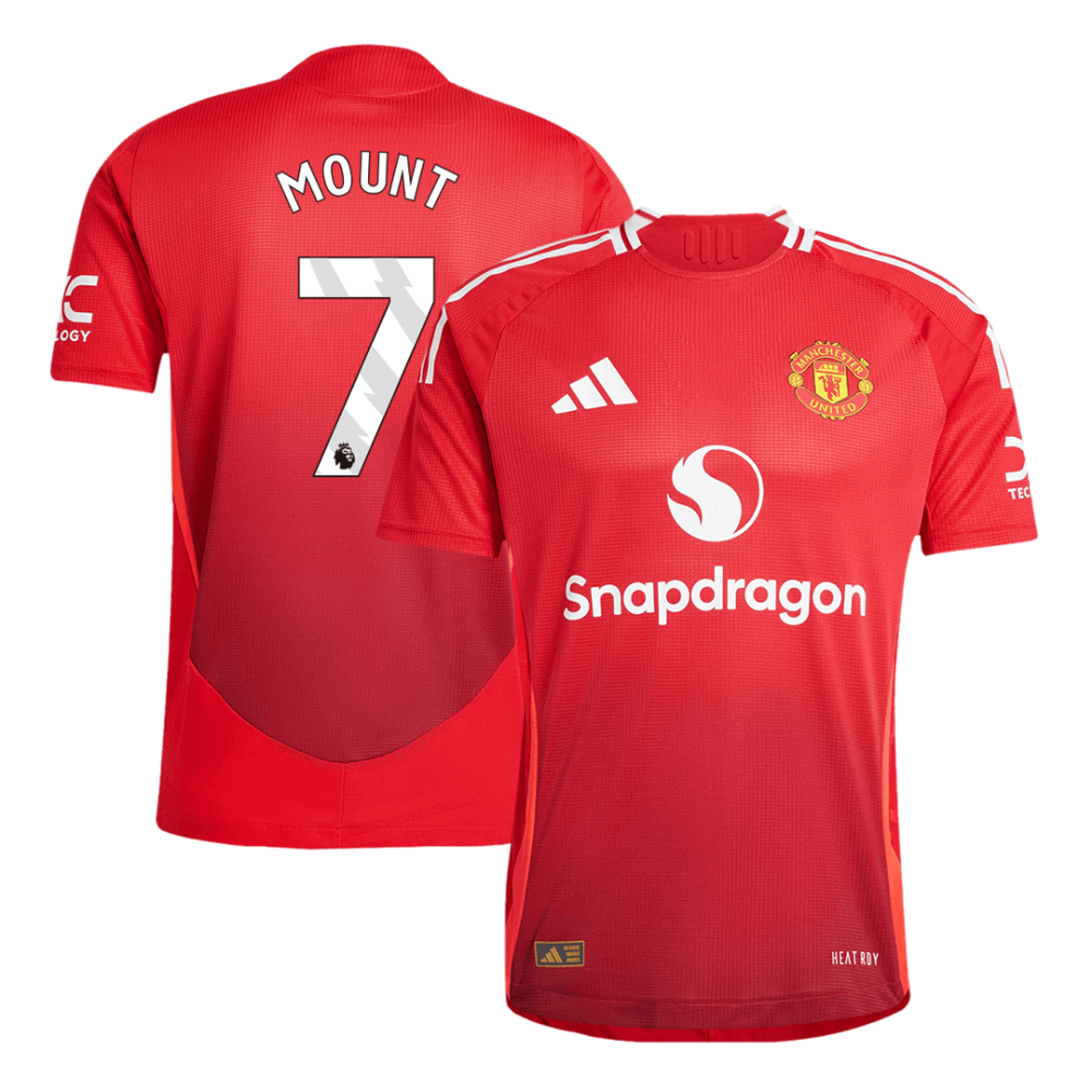 MOUNT #7 Manchester United Home Players Version Soccer Jersey 2024/25 MOUNT #7 Manchester United Home Players Version Soccer Jersey 2024/25