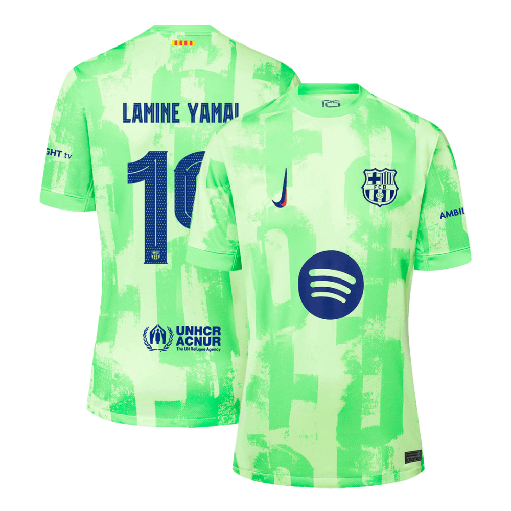 LAMINE YAMAL #19 Barcelona Third Away Soccer Jersey 2024/25 - UCL(Spotify Logo Without Text) LAMINE YAMAL #19 Barcelona Third Away Soccer Jersey 2024/25 - UCL(Spotify Logo Without Text)