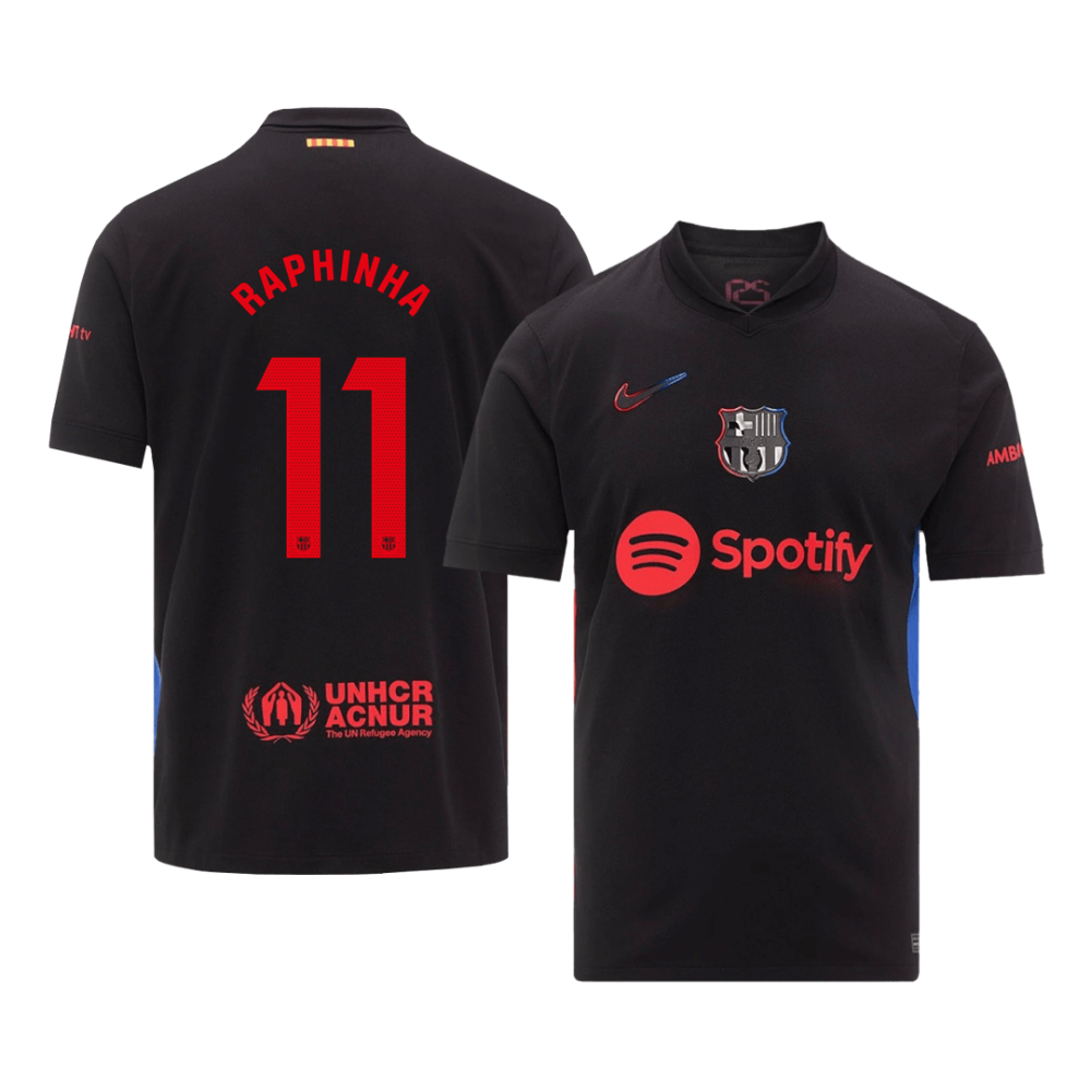 RAPHINHA #11 Barcelona Away Soccer Jersey 2024/25 RAPHINHA #11 Barcelona Away Soccer Jersey 2024/25