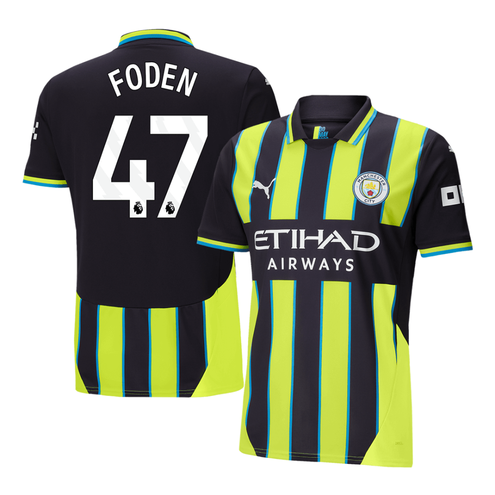 FODEN #47 Manchester City Away Soccer Jersey 2024/25 FODEN #47 Manchester City Away Soccer Jersey 2024/25