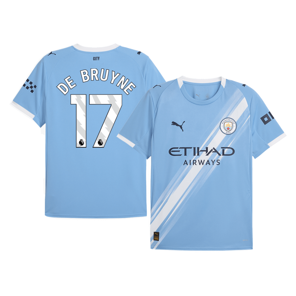 DE BRUYNE #17 Manchester City Home Soccer Jersey 2025/26 DE BRUYNE #17 Manchester City Home Soccer Jersey 2025/26
