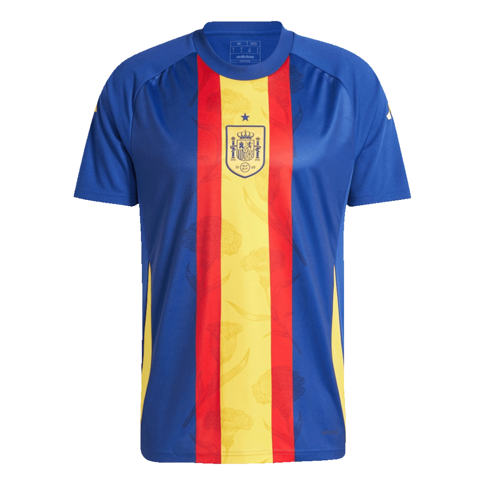 Spain Pre-Match Soccer Jersey EURO 2024 Blue Spain Pre-Match Soccer Jersey EURO 2024 Blue