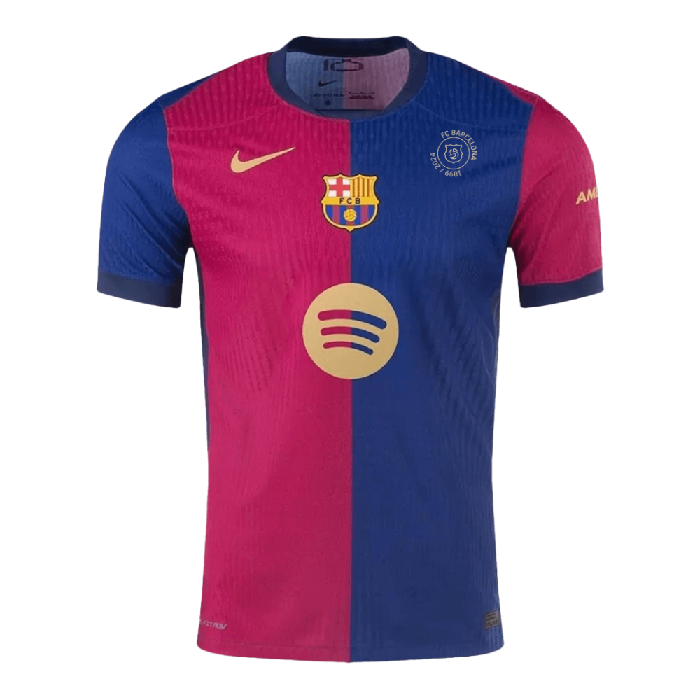 Barcelona Home Players Version Soccer Jersey 2024/25 - 125th Anniversary(Spotify Logo Without Text) Barcelona Home Players Version Soccer Jersey 2024/25 - 125th Anniversary(Spotify Logo Without Text)