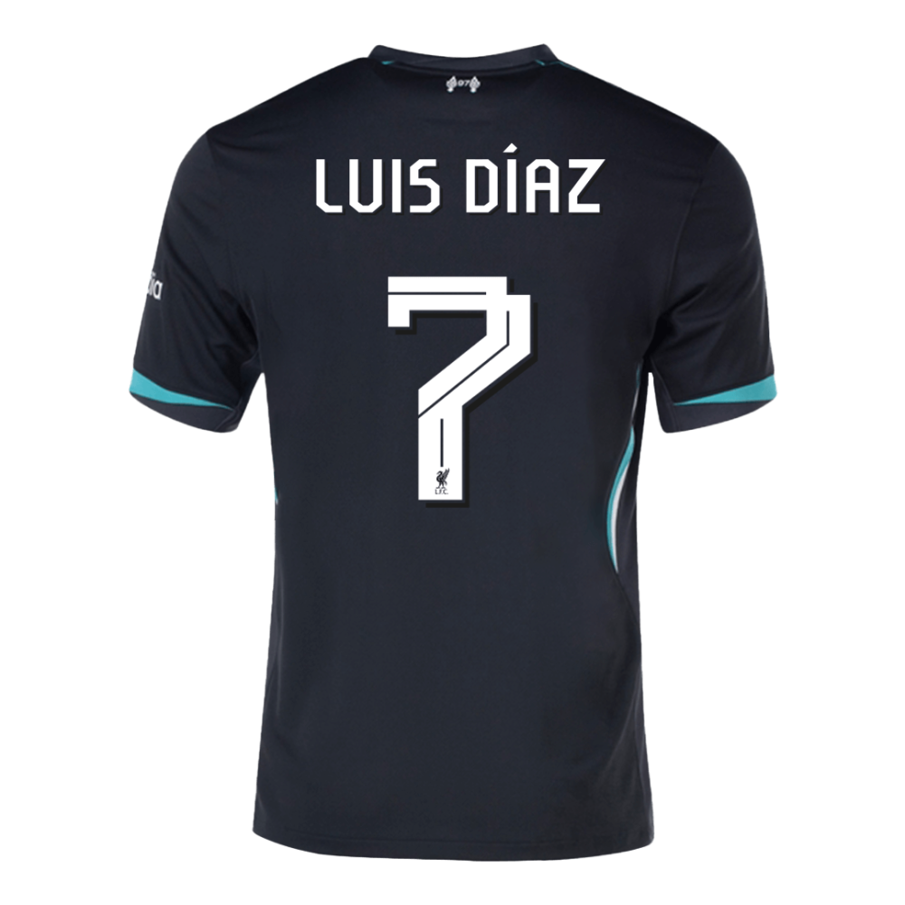 LUIS DÍAZ #7 Liverpool Away Soccer Jersey 2024/25 - UCL LUIS DÍAZ #7 Liverpool Away Soccer Jersey 2024/25 - UCL