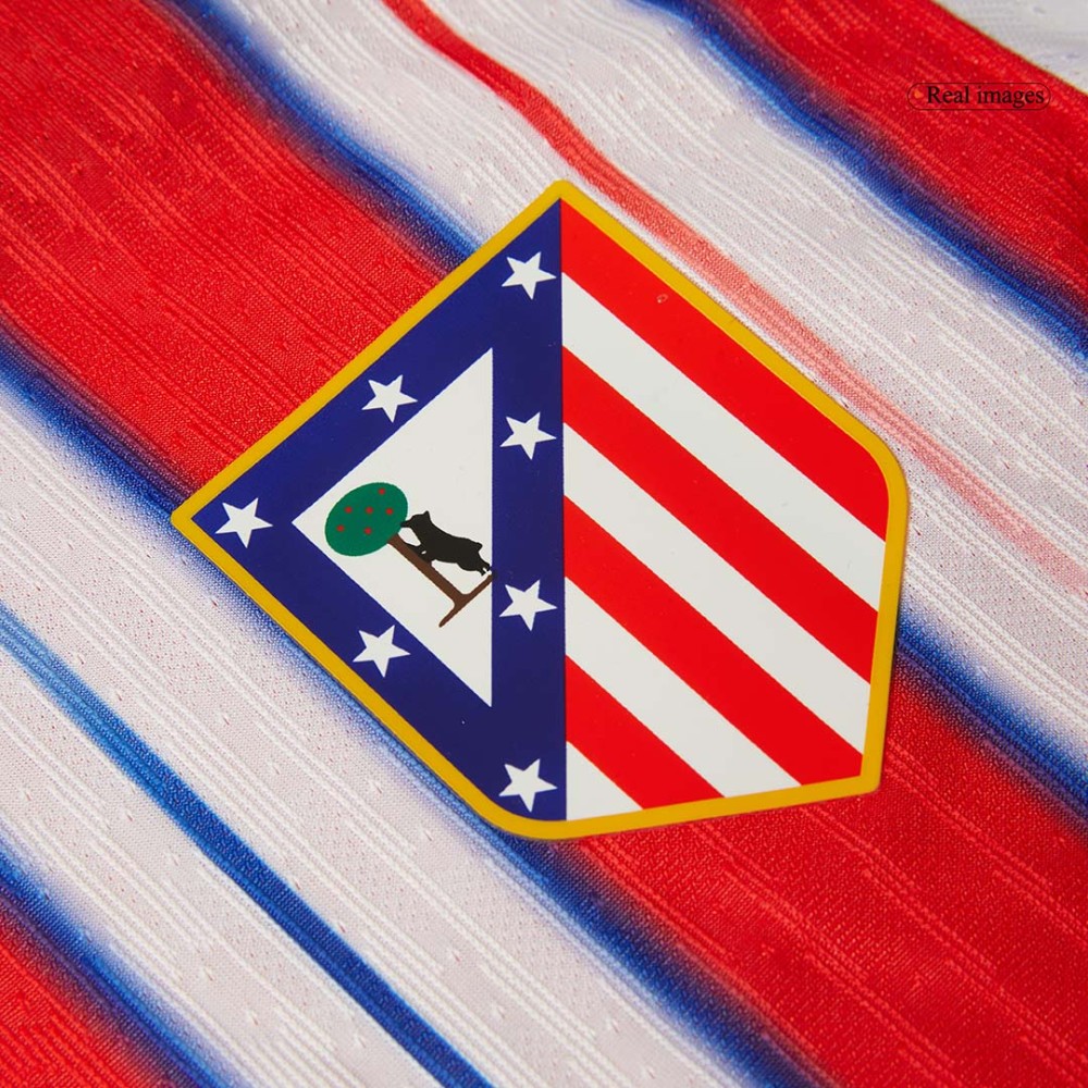 J.ALVAREZ #19 Atletico Madrid Home Players Version Soccer Jersey 2024/25 J.ALVAREZ #19 Atletico Madrid Home Players Version Soccer Jersey 2024/25