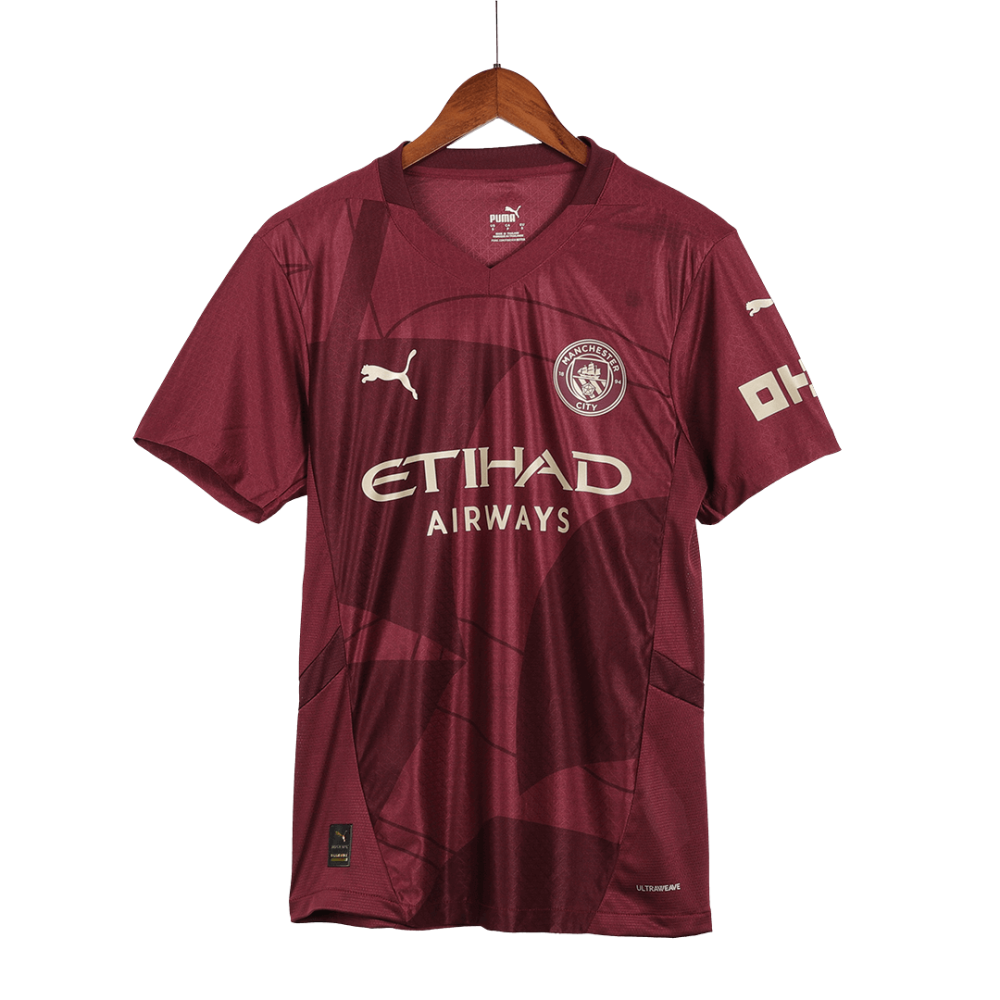Manchester City Third Away Players Version Soccer Jersey 2024/25 Manchester City Third Away Players Version Soccer Jersey 2024/25