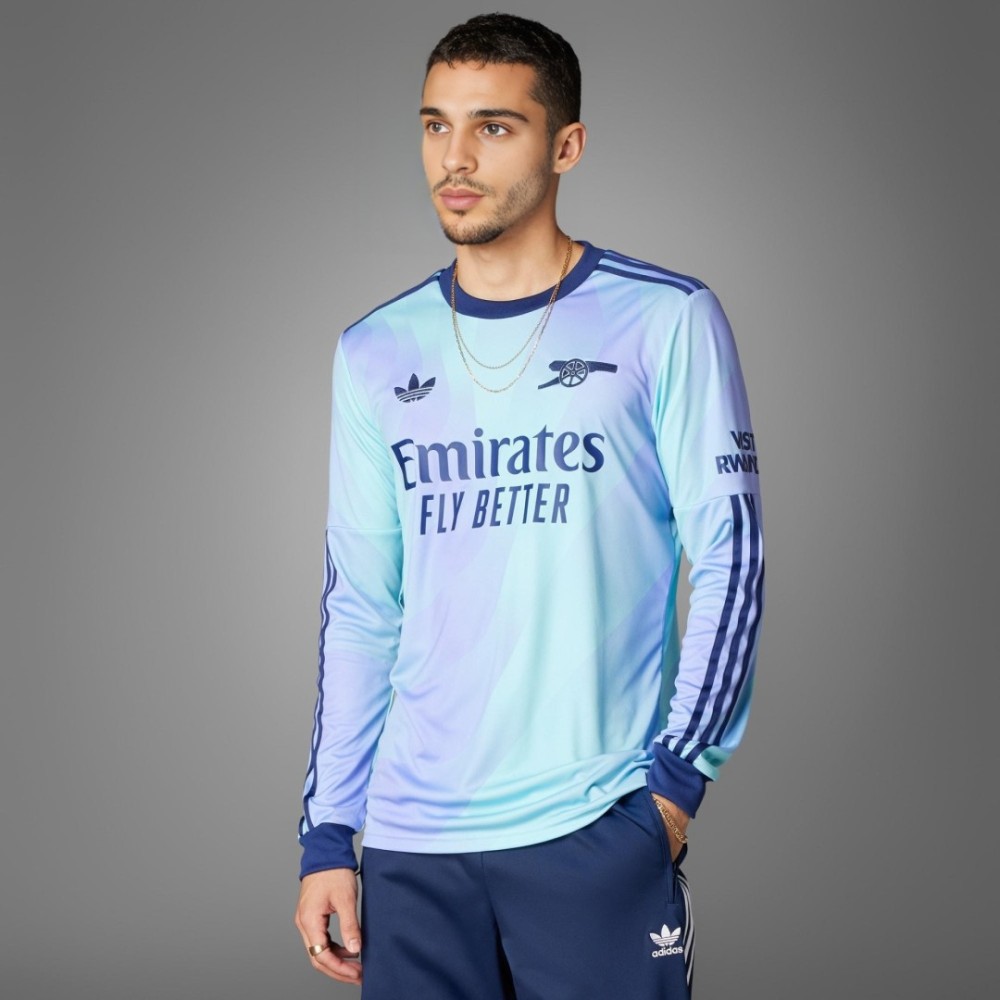 Arsenal Third Away Long Sleeve Soccer Jersey 2024/25 Arsenal Third Away Long Sleeve Soccer Jersey 2024/25