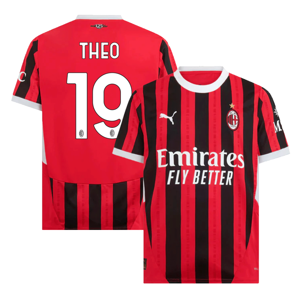 THEO #19 AC Milan Home Soccer Jersey 2024/25 THEO #19 AC Milan Home Soccer Jersey 2024/25