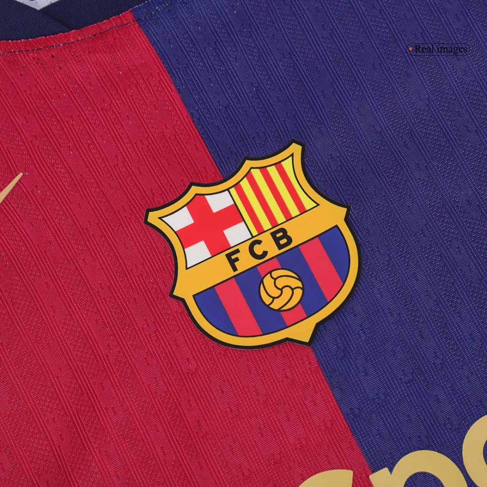 F.DE JONG #21 Barcelona Home Players Version Soccer Jersey 2024/25