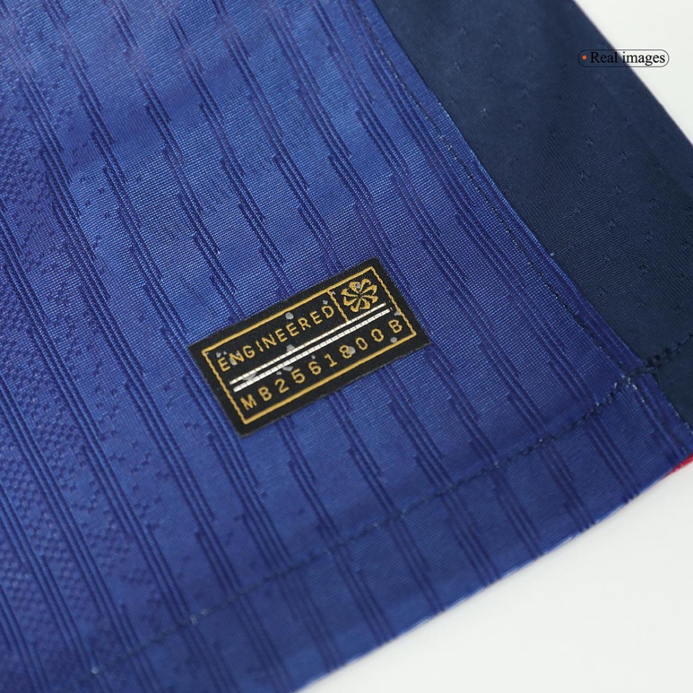 F.DE JONG #21 Barcelona Home Players Version Soccer Jersey 2024/25 - Spotify Logo Without Text