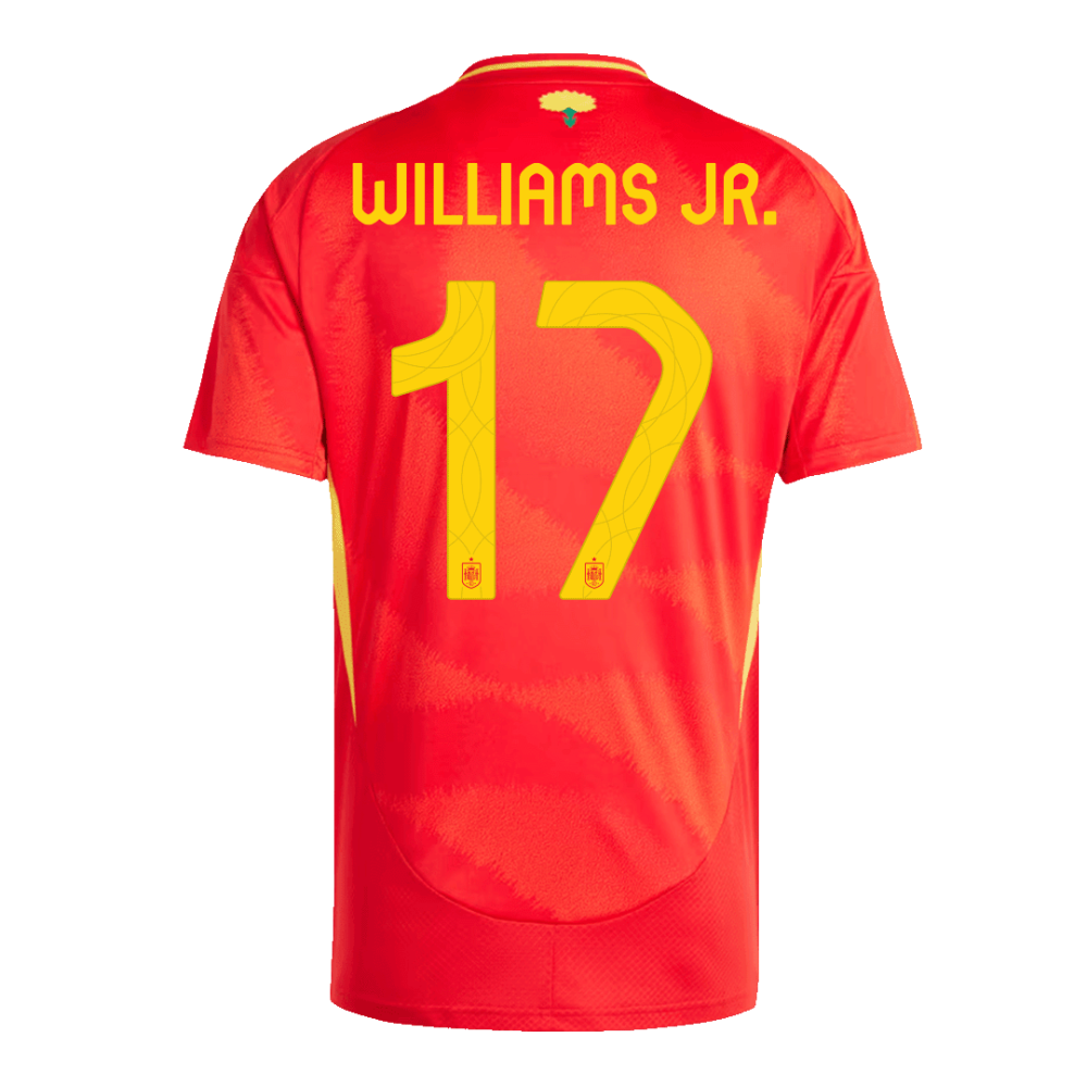 WILLIAMS JR. #17 Spain Home Soccer Jersey EURO 2024