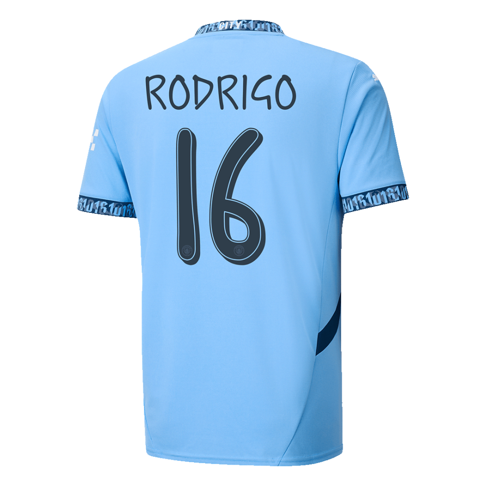 RODRIGO #16 Manchester City Home Soccer Jersey 2024/25 - UCL RODRIGO #16 Manchester City Home Soccer Jersey 2024/25 - UCL