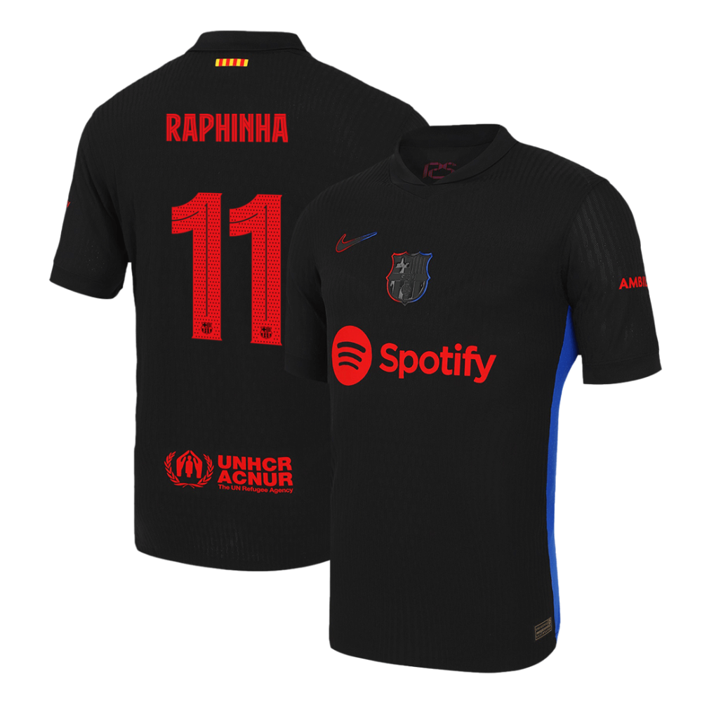 RAPHINHA #11 Barcelona Away Players Version Soccer Jersey 2024/25 - UCL RAPHINHA #11 Barcelona Away Players Version Soccer Jersey 2024/25 - UCL