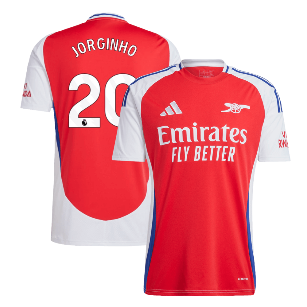 JORGINHO #20 Arsenal Home Soccer Jersey 2024/25 JORGINHO #20 Arsenal Home Soccer Jersey 2024/25