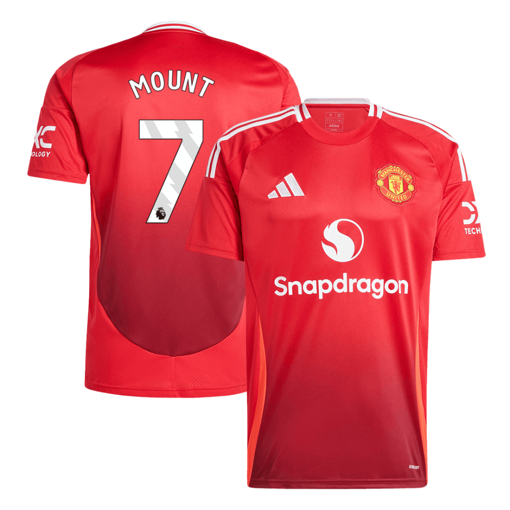 MOUNT #7 Manchester United Home Soccer Jersey 2024/25 MOUNT #7 Manchester United Home Soccer Jersey 2024/25