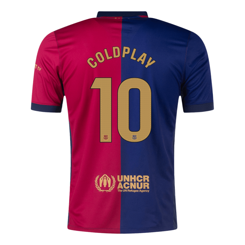 COLDPLAY #10 Barcelona Home Soccer Jersey 2024/25 COLDPLAY #10 Barcelona Home Soccer Jersey 2024/25
