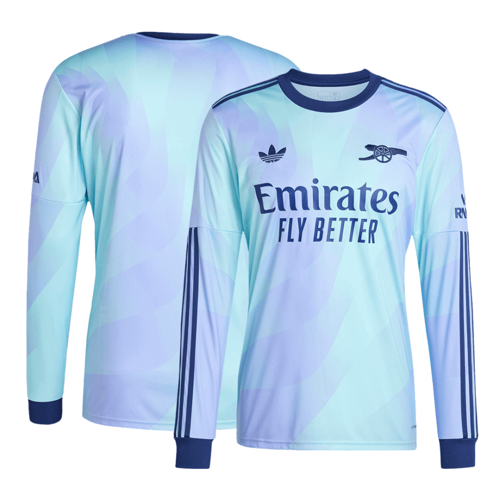 Arsenal Third Away Long Sleeve Soccer Jersey 2024/25 Arsenal Third Away Long Sleeve Soccer Jersey 2024/25