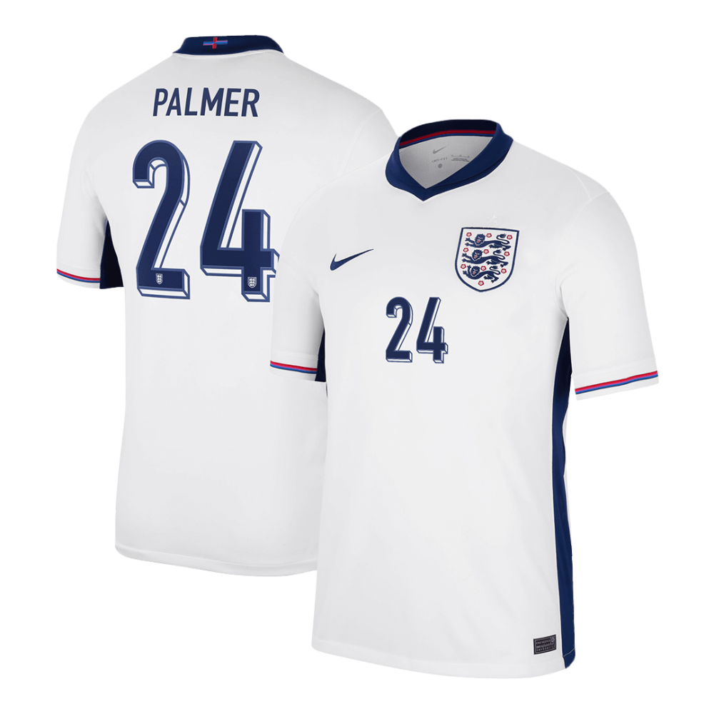 PALMER #24 England Home Soccer Jersey EURO 2024 PALMER #24 England Home Soccer Jersey EURO 2024