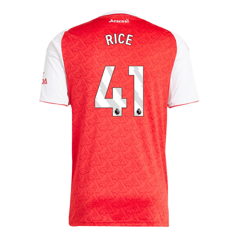 RICE #41 Arsenal Home Soccer Jersey 2025/26 RICE #41 Arsenal Home Soccer Jersey 2025/26