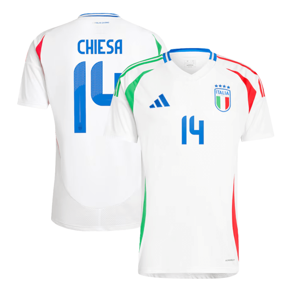 CHIESA #14 Italy Away Soccer Jersey EURO 2024 CHIESA #14 Italy Away Soccer Jersey EURO 2024