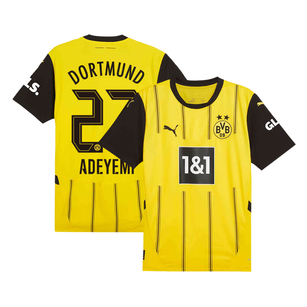 ADEYEMI #27 Borussia Dortmund Home Soccer Jersey 2024/25 ADEYEMI #27 Borussia Dortmund Home Soccer Jersey 2024/25