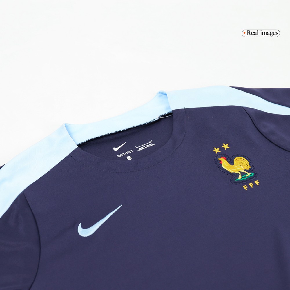 France Pre-Match Soccer Jersey EURO 2024 Navy