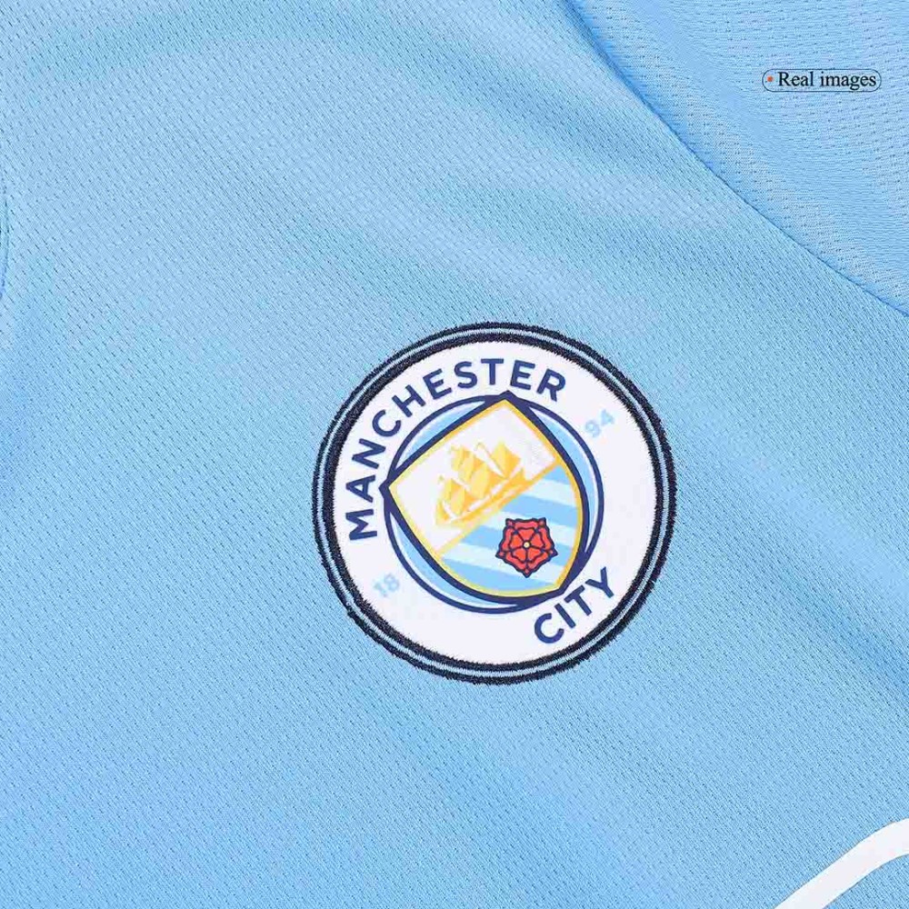 RODRIGO #16 Manchester City Home Soccer Jersey 2024/25 - UCL