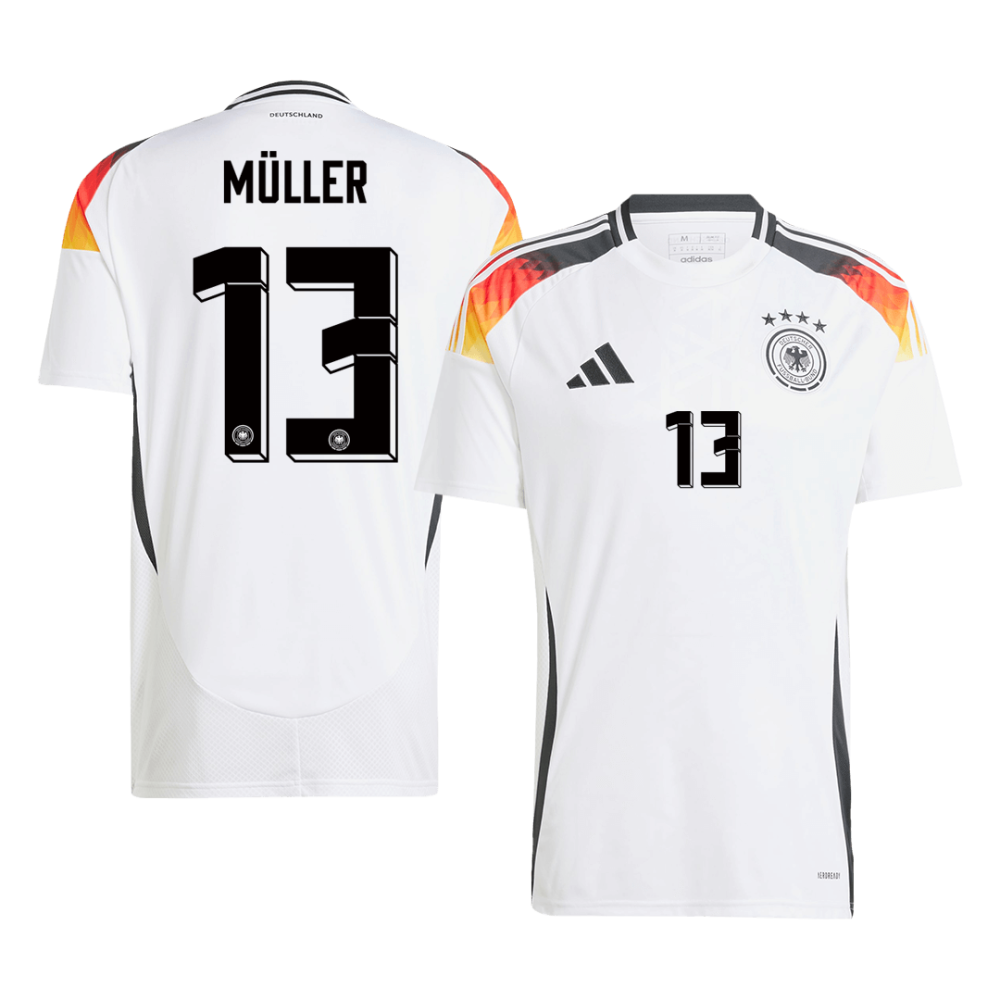 MÜLLER #13 Germany Home Soccer Jersey EURO 2024 MÜLLER #13 Germany Home Soccer Jersey EURO 2024