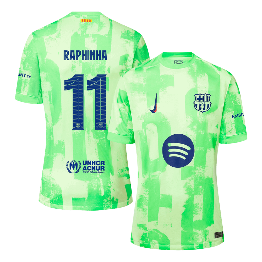 RAPHINHA #11 Barcelona Third Away Soccer Jersey 2024/25 - UCL(Spotify Logo Without Text) RAPHINHA #11 Barcelona Third Away Soccer Jersey 2024/25 - UCL(Spotify Logo Without Text)