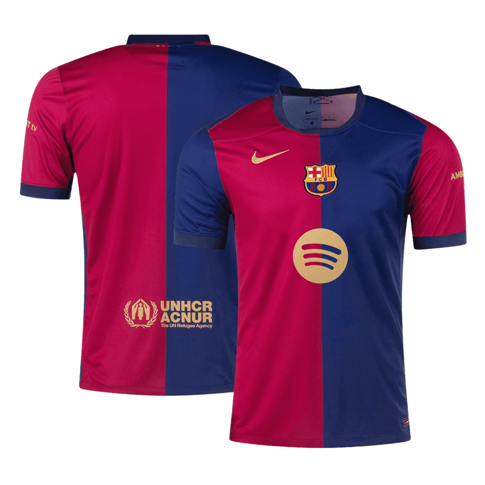 Barcelona Home Soccer Jersey 2024/25-Spotify Logo Without Text Barcelona Home Soccer Jersey 2024/25-Spotify Logo Without Text
