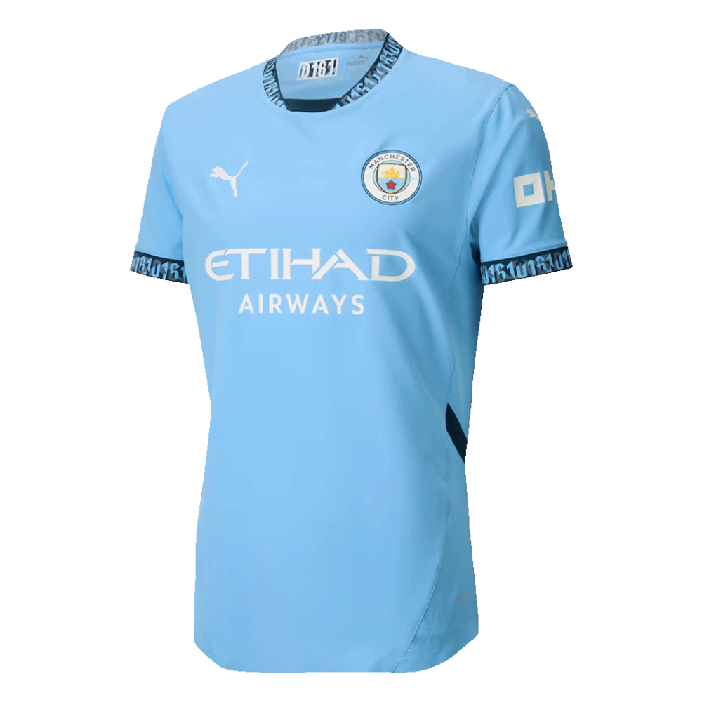 DE BRUYNE #17 Manchester City Home Players Version Soccer Jersey 2024/25 DE BRUYNE #17 Manchester City Home Players Version Soccer Jersey 2024/25