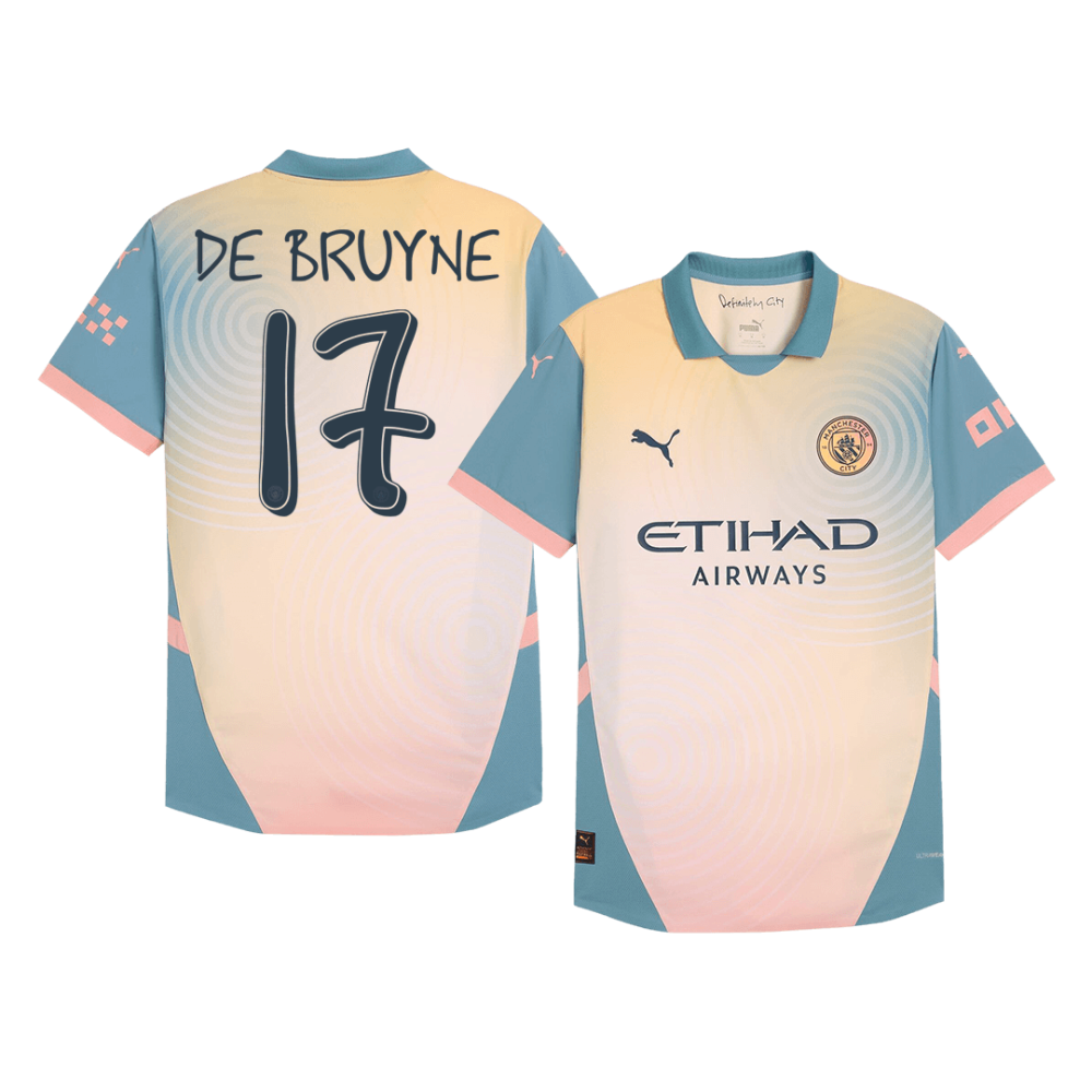 DE BRUYNE #17 Manchester City Fourth Away Players Version Soccer Jersey 2024/25 - Definitely City DE BRUYNE #17 Manchester City Fourth Away Players Version Soccer Jersey 2024/25 - Definitely City