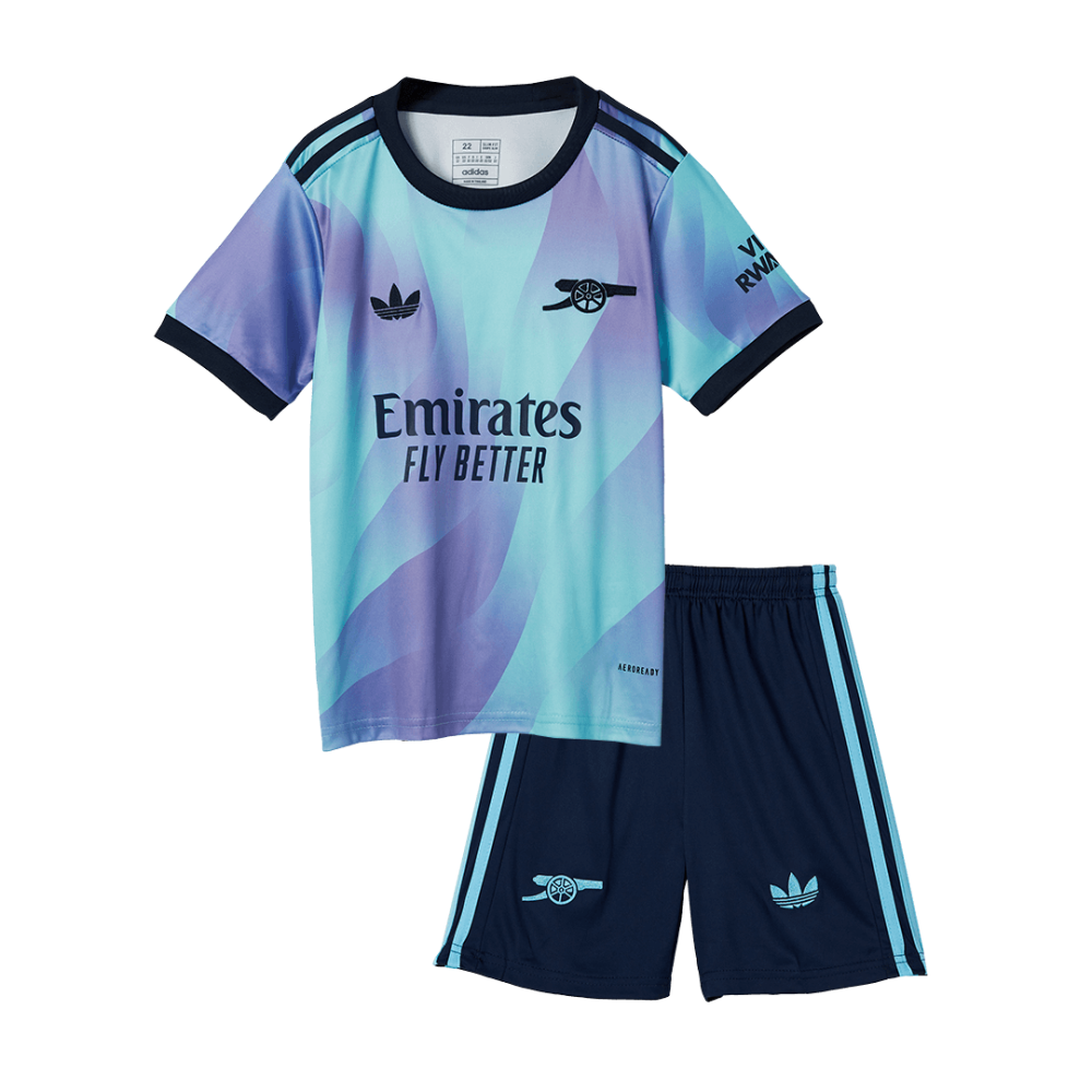 Arsenal Third Away Kids Soccer Jerseys Full Kit 2024/25 Arsenal Third Away Kids Soccer Jerseys Full Kit 2024/25