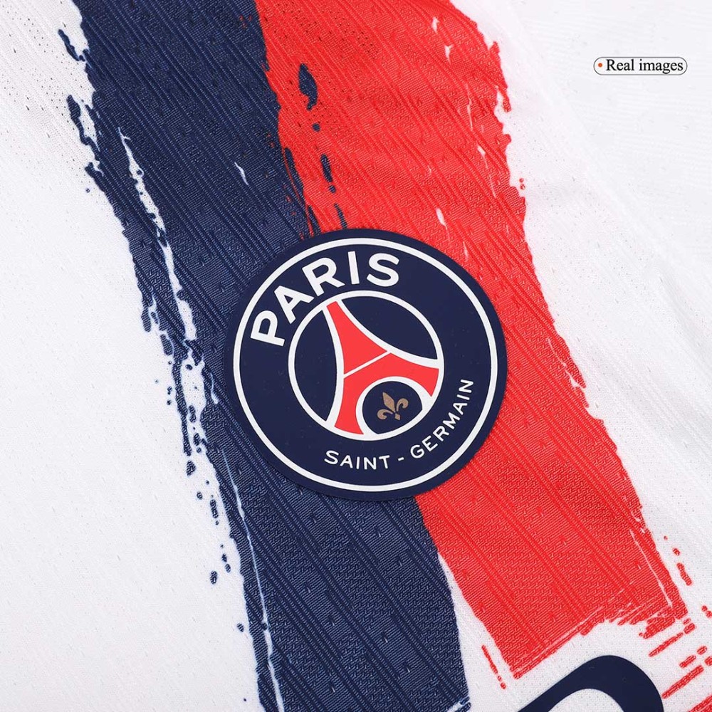 KVARATSKHELIA #7 PSG Away Players Version Soccer Jersey 2024/25 - UCL