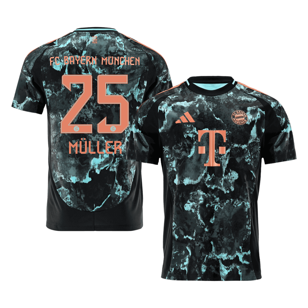 MÜLLER #25 Bayern Munich Away Soccer Jersey 2024/25 MÜLLER #25 Bayern Munich Away Soccer Jersey 2024/25