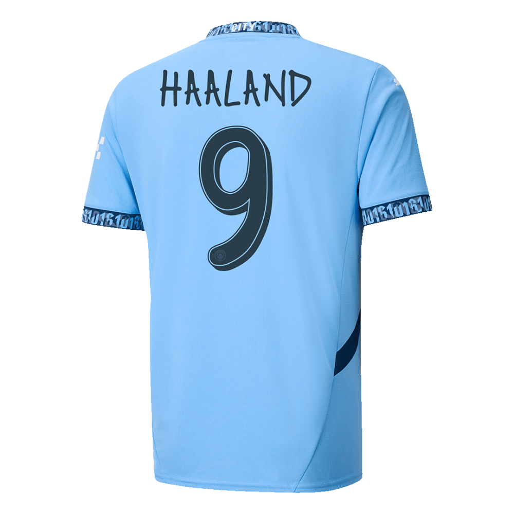 HAALAND #9 Manchester City Home Soccer Jersey 2024/25 - UCL HAALAND #9 Manchester City Home Soccer Jersey 2024/25 - UCL