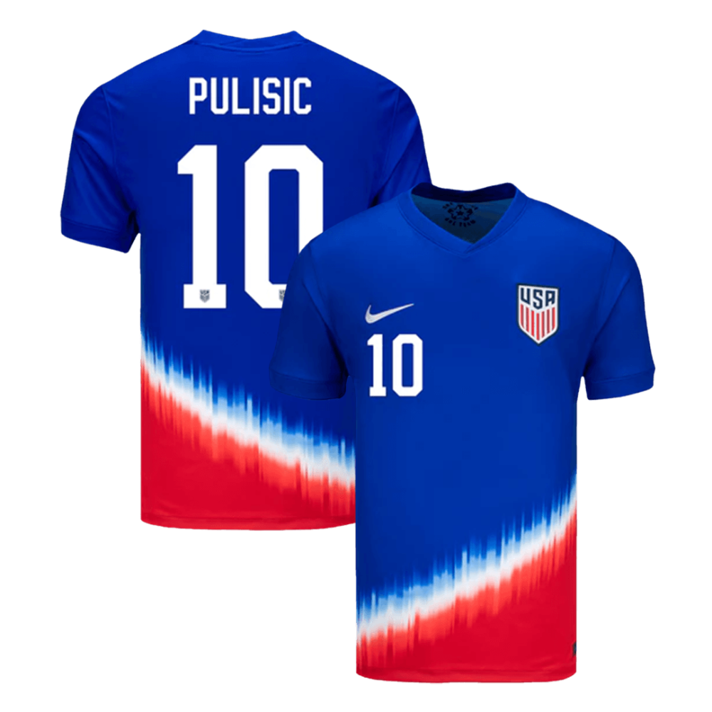 PULISIC #10 USA Away Soccer Jersey Copa America 2024 PULISIC #10 USA Away Soccer Jersey Copa America 2024