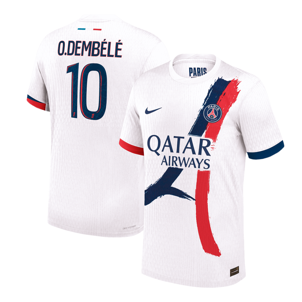 O.DEMBÉLÉ #10 PSG Away Players Version Soccer Jersey 2024/25