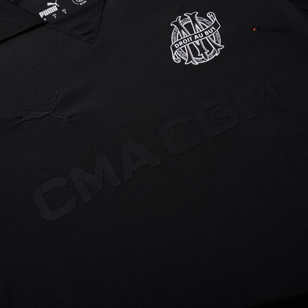 Marseille Goalkeeper Soccer Jersey 2024/25 Black - 125th Anniversary Marseille Goalkeeper Soccer Jersey 2024/25 Black - 125th Anniversary