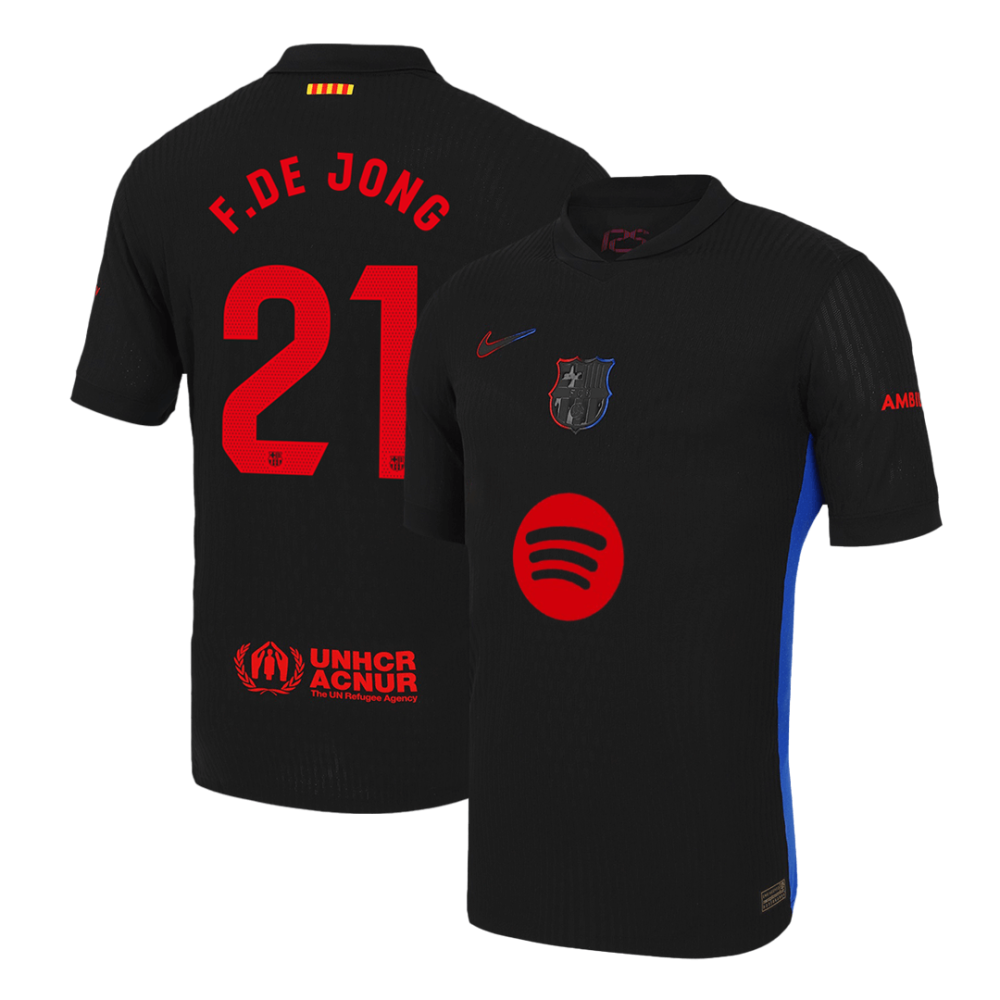 F.DE JONG #21 Barcelona Away Players Version Soccer Jersey 2024/25 - Spotify Logo Without Text F.DE JONG #21 Barcelona Away Players Version Soccer Jersey 2024/25 - Spotify Logo Without Text