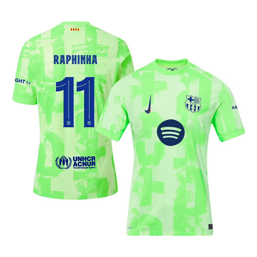 RAPHINHA #11 Barcelona Third Away Players Version Soccer Jersey 2024/25 - UCL(Spotify Logo Without Text) RAPHINHA #11 Barcelona Third Away Players Version Soccer Jersey 2024/25 - UCL(Spotify Logo Without Text)