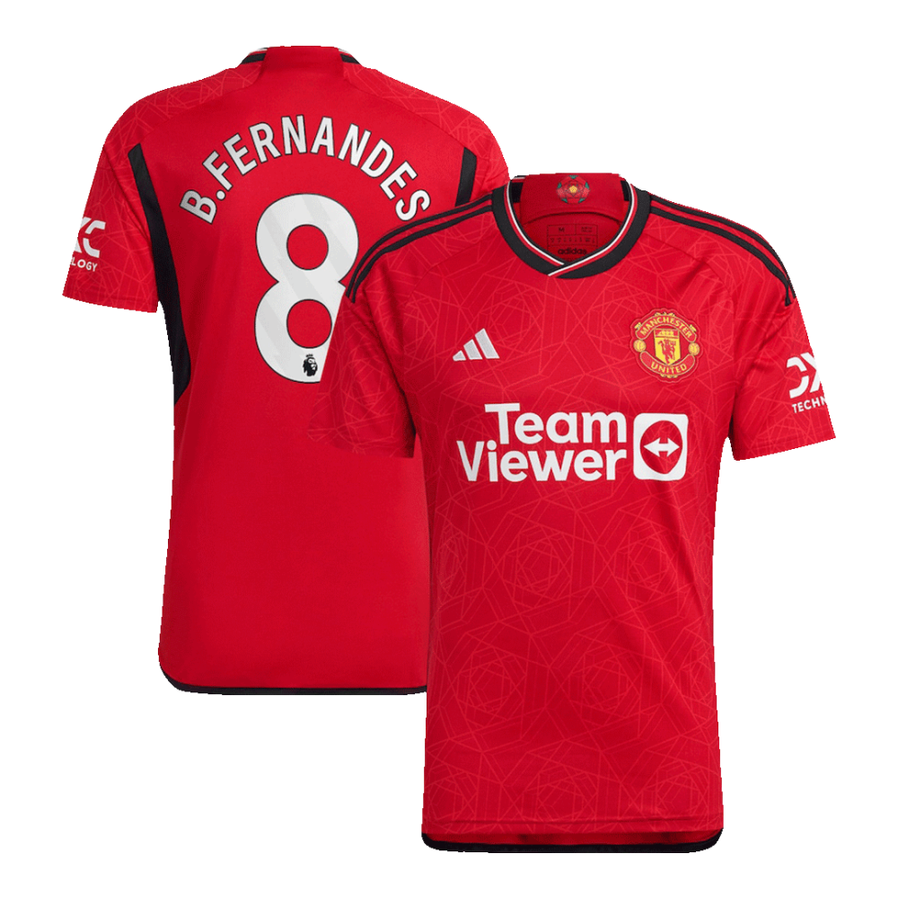 B.FERNANDES #8 Manchester United Home Jersey 2023/24 B.FERNANDES #8 Manchester United Home Jersey 2023/24