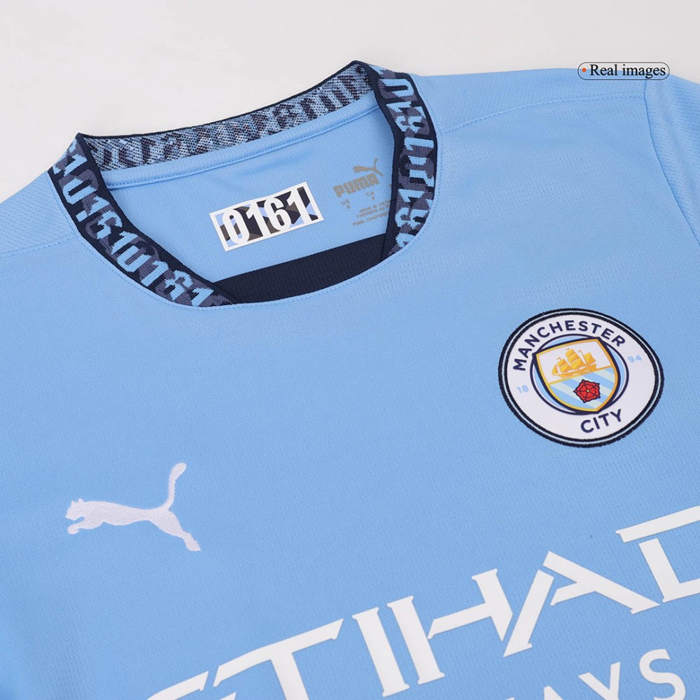 CHAMPIONS #24 Manchester City Home Soccer Jersey 2024/25