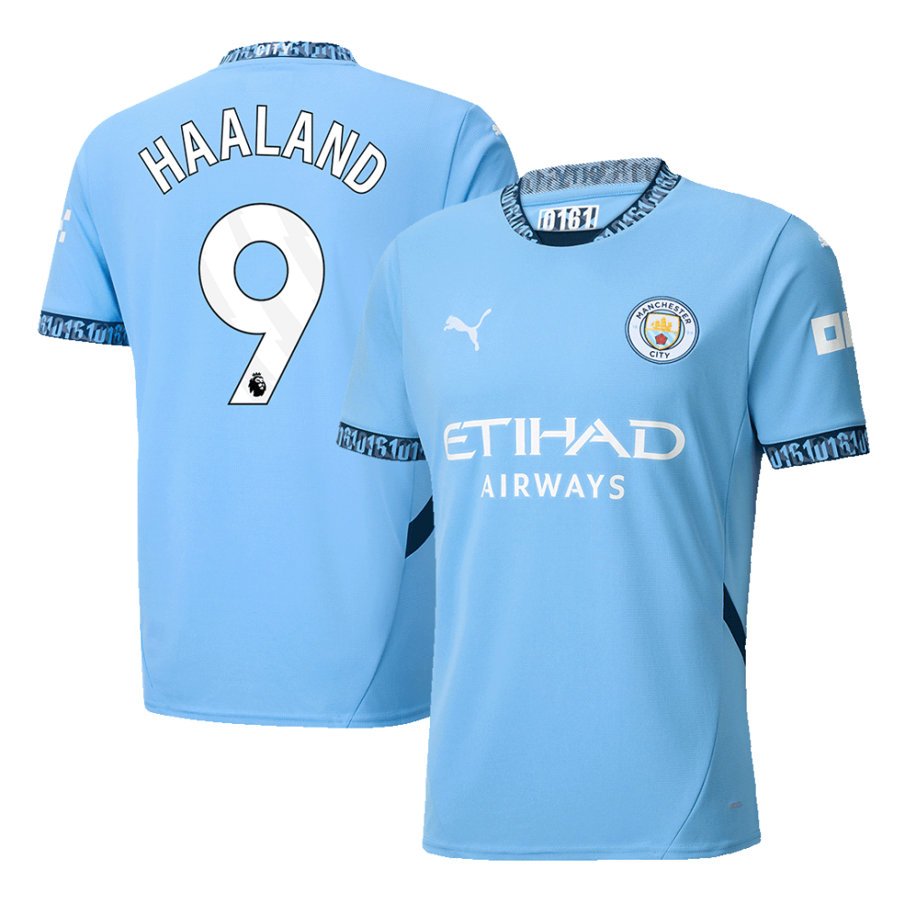 HAALAND #9 Manchester City Home Soccer Jersey 2024/25 HAALAND #9 Manchester City Home Soccer Jersey 2024/25